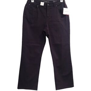NWT Croft&Barrow Woman’s Classic Fit Secretly Slimming Pant Plum Size 12 New
